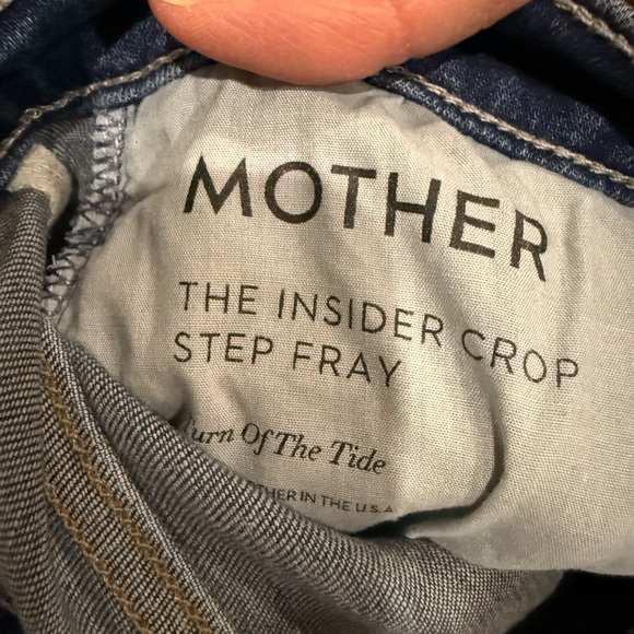 MOTHER Denim Insider Crop Step Fray in Turn of the Tide size 31 - Picture 10 of 10
